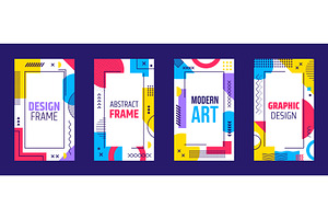 Abstract business geometric posters, a Decorative Illustration by Vector Tradition