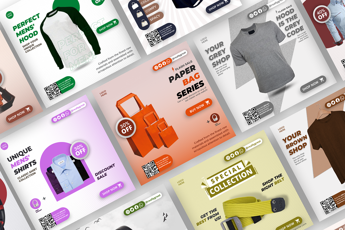 Fashion & Clothing Template Kit I, a Social Media Template by Exceptionalways (Photo 5 of 31)