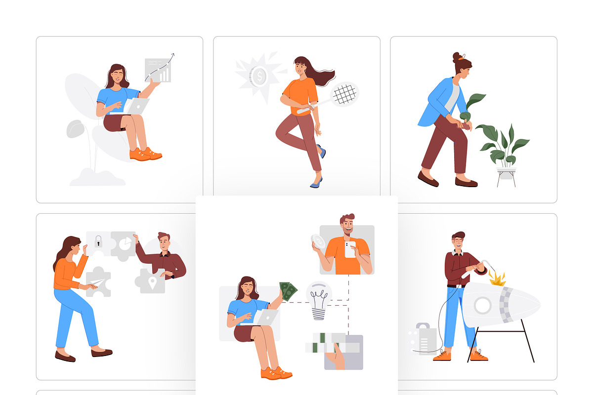 Business Startup Illustration Set, a Finance Illustration by Vectors Market (Photo 8 of 8)