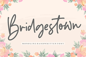 Bridgestown - Monoline Font