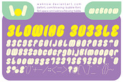 blowing bubble font, a Font by weknow (Thumbnail 2 of 4)