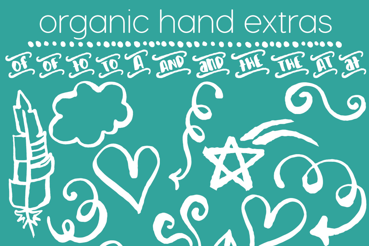 Organic Hand Font Trio preview 5