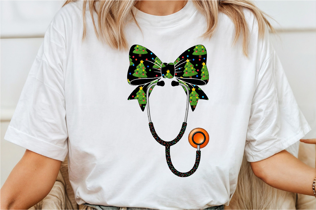 Christmas Nurse Coquette Bow Png, a Seasonal Illustration by Rose Art (Photo 4 of 4)