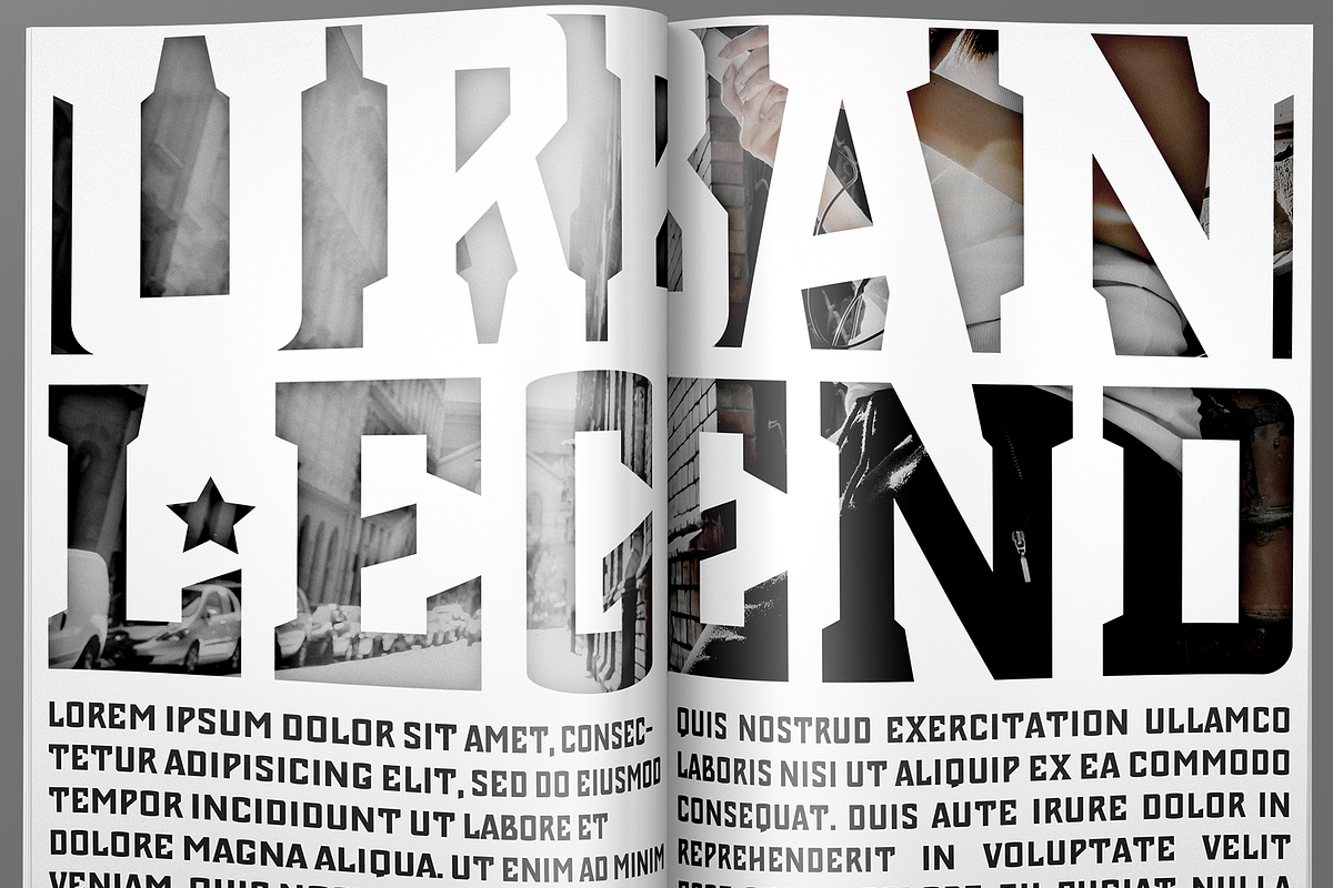 Chosla | sports style font family. preview 7