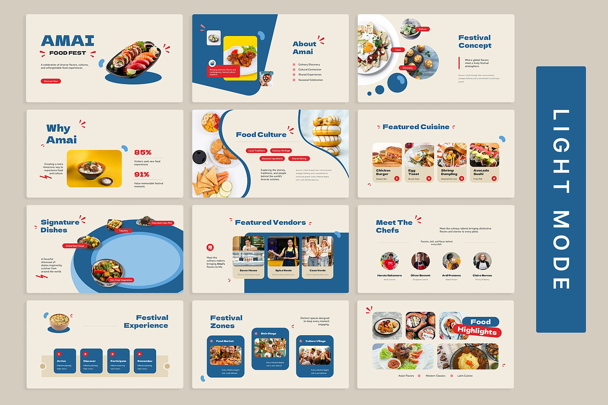 Amai - Food Festival Google Slides, a Presentation Template by New Coral Design (Photo 5 of 10)