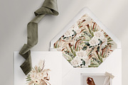 Watercolor flower - Boho leaves Set, an Illustration by Beigetime (Thumbnail 5 of 9)