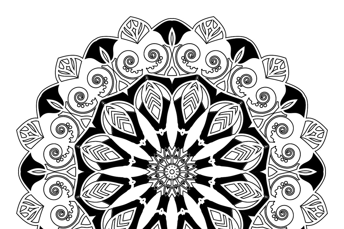 27 mandala vector backgrounds design, a Pattern Graphic by NJ Himel (Photo 4 of 28)