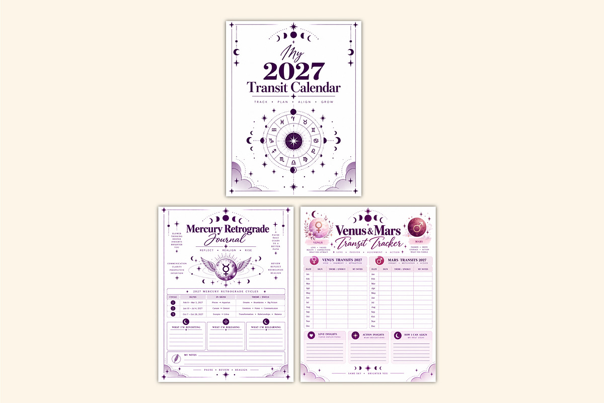 2027 Astrology Reflection Journal, a Stationery Template by Shumaya (Photo 3 of 4)