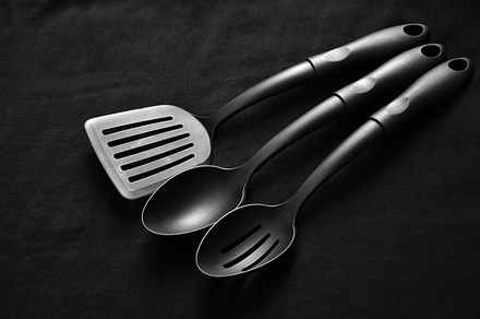 Kitchen utensils containing kitchen, restaurant, and food