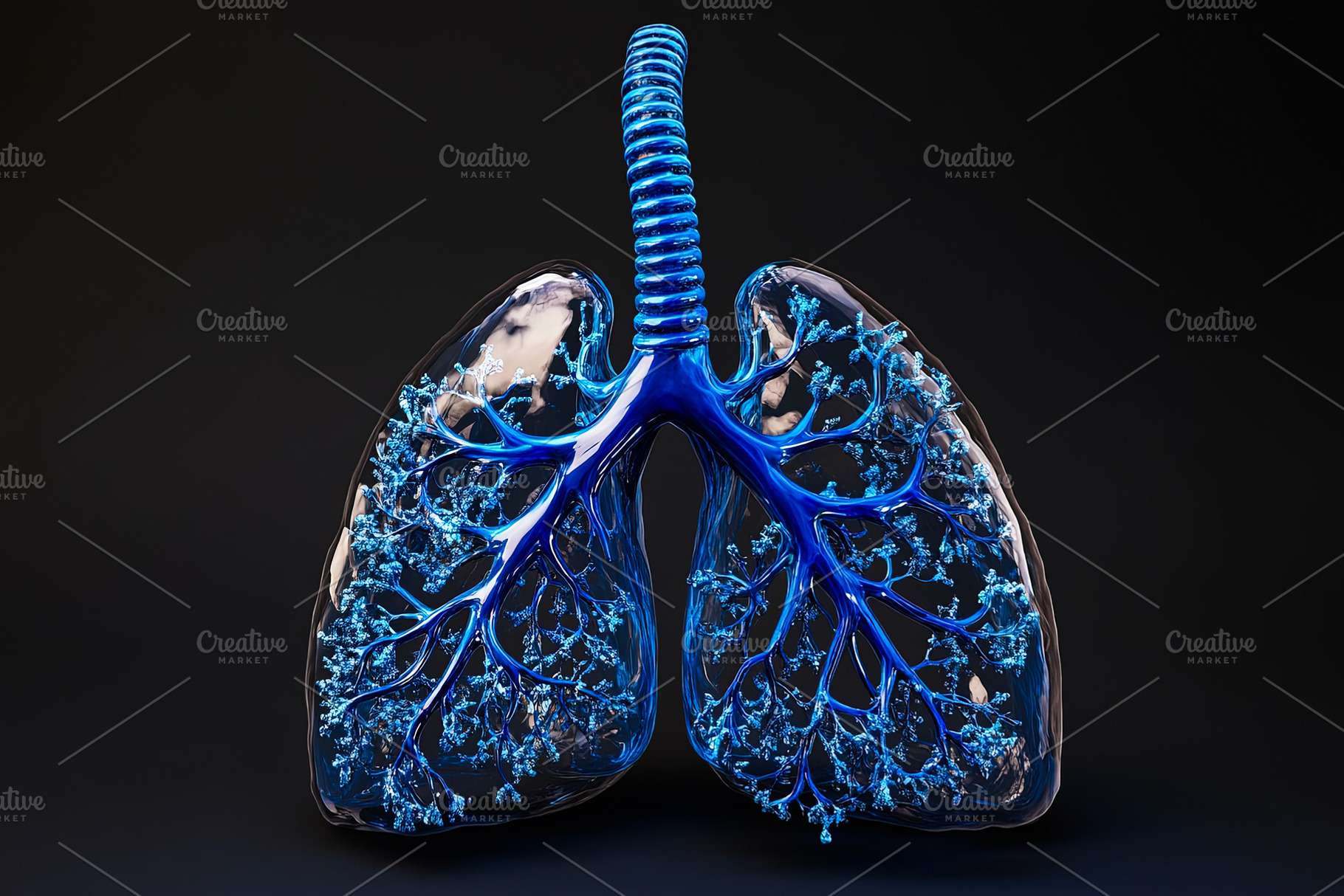 3D Render of Human Lungs, a Health & Medical Photo by Ales Munt