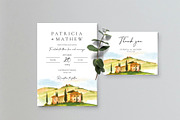 Tuscany Wedding Invite Set, an Invitation Template by Artberriez (Thumbnail 2 of 4)