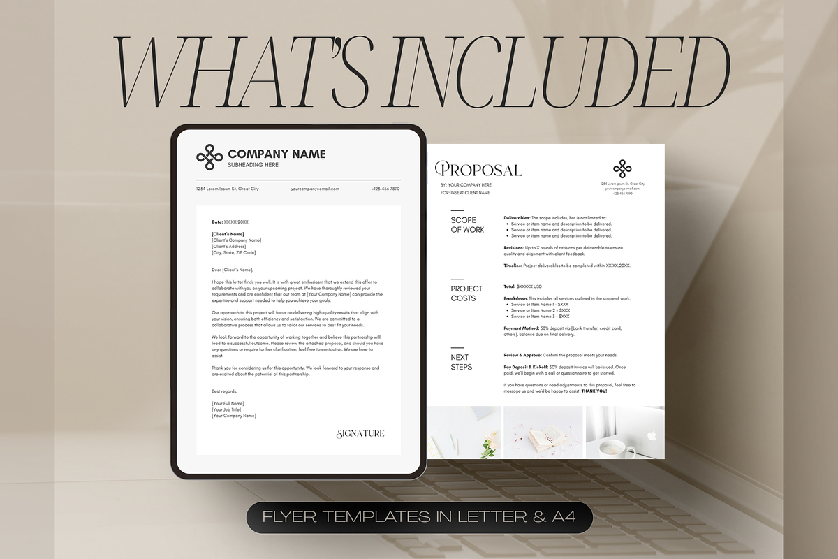 Business Offer Letter and Proposal, a Flyer Template by Creatif Foundry (Photo 3 of 5)