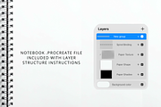 Spiral Notebook Binding Procreate, a Brush Add-On by Wicked Creative (Thumbnail 6 of 6)