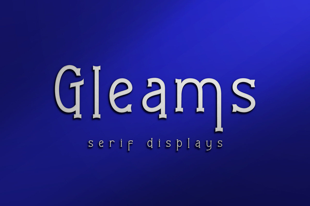 Gleams Serif Display, a Serif Font by Alandya TypeFoundry (Photo 1 of 8)