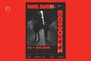 Music Band Live Performance Flyer, a Flyer Template by Danil Polshin
