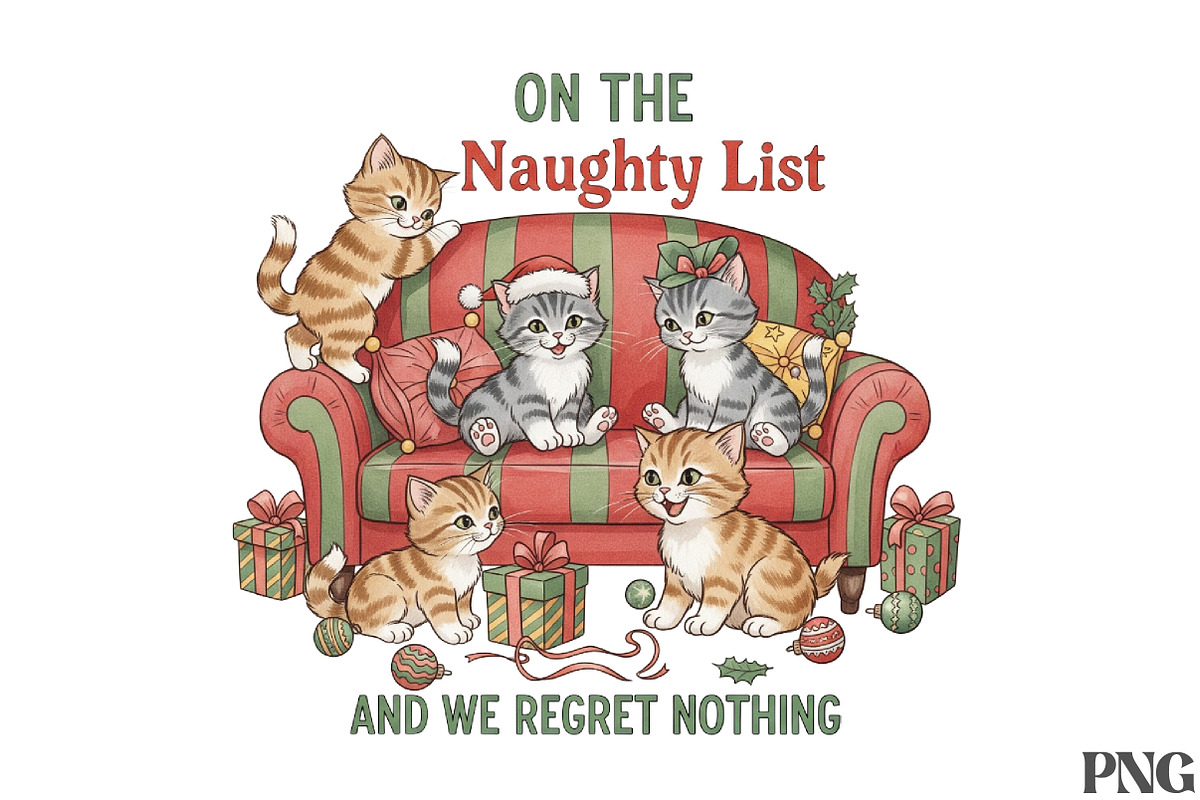 Vintage Christmas PNG, an Illustration by Designworld (Photo 1 of 6)