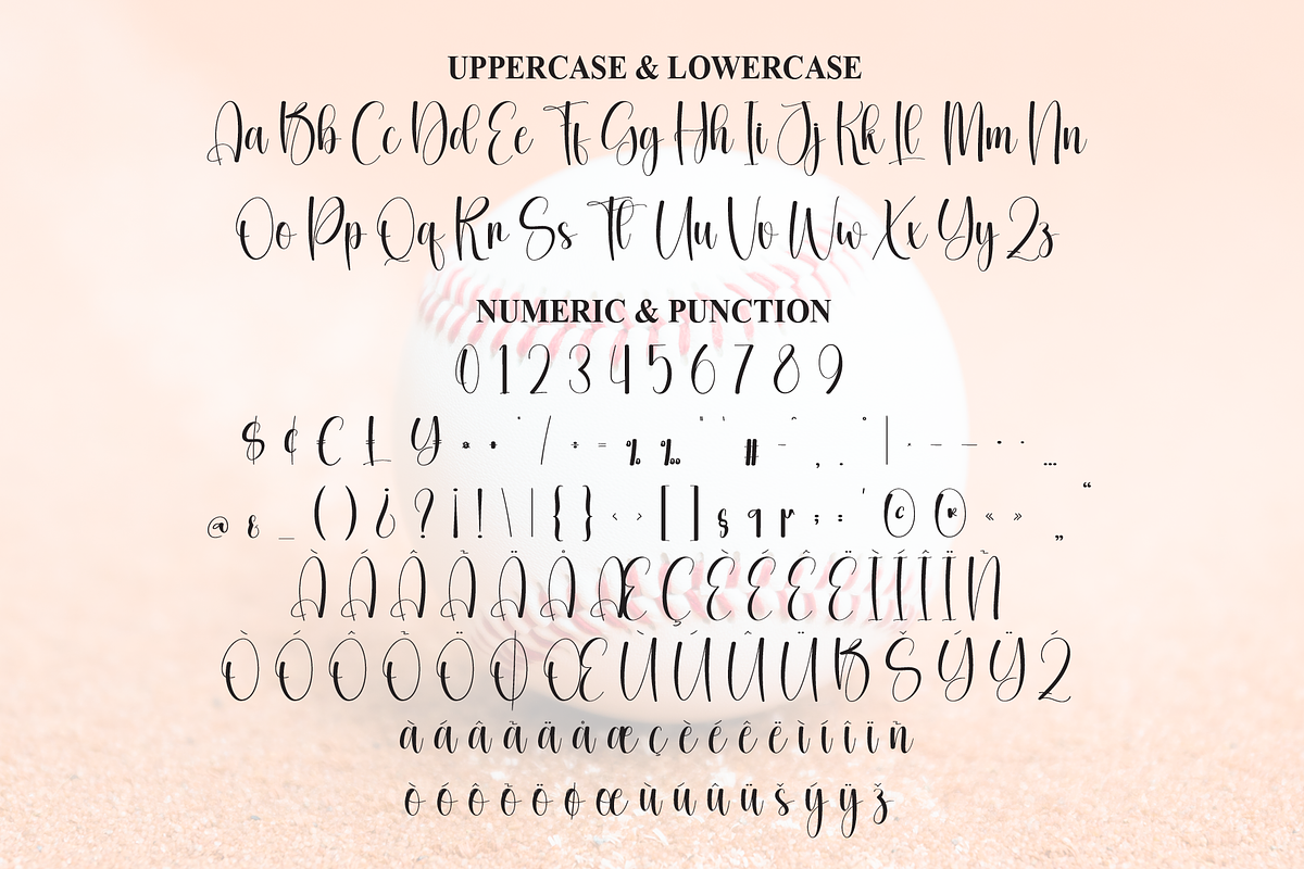 Softball | Script Font, a Handwritten Font by Scratchones (Photo 7 of 9)
