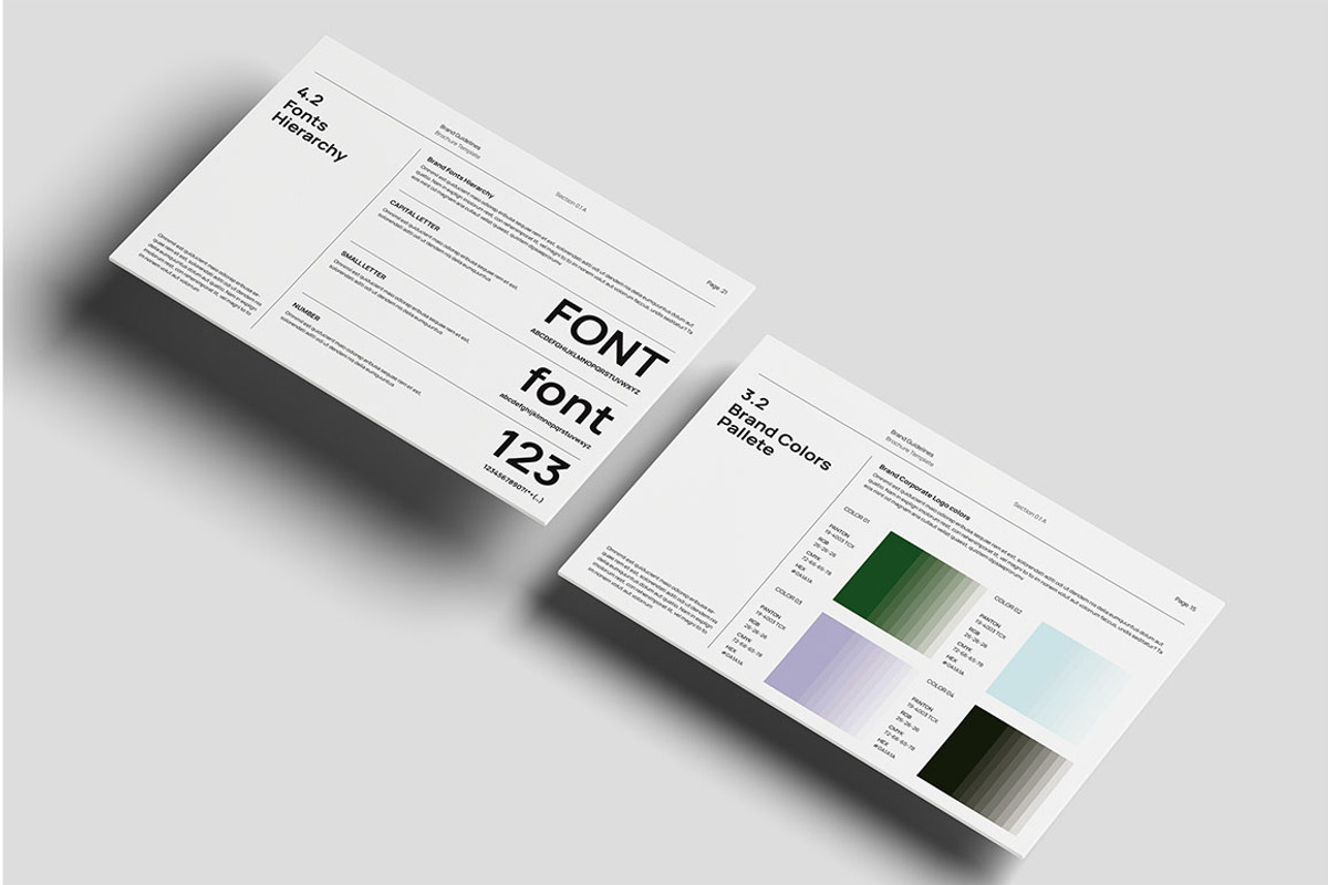 X Brand Guidelines Template, a Presentation Template by yanindesign (Photo 3 of 6)