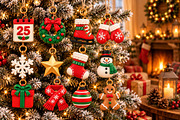Christmas Keyring 3D STL Bundle, an Object 3D Model by Layerology (Thumbnail 4 of 4)