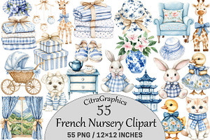 French Nursery Clipart, an Illustration by CitraGraphics