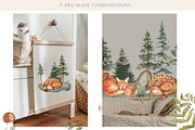 Sleeping FOREST. Watercolor animals, an Animal Illustration by Ooh Lily (Thumbnail 8 of 18)