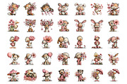 Whimsical Spring Animals Clipart, an Illustration by CreationArt (Thumbnail 2 of 6)
