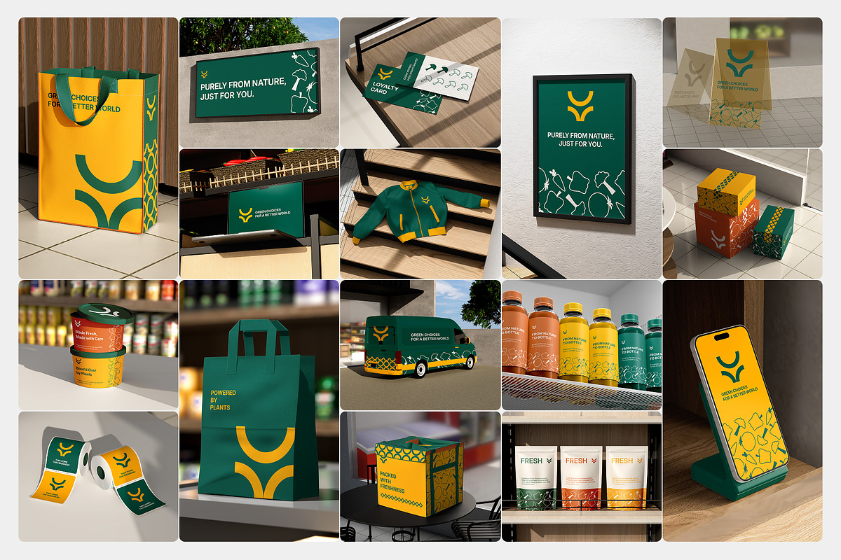 Food & Market Branding Mockup Set, a Packaging Mockup by Arvalamockup (Photo 4 of 10)