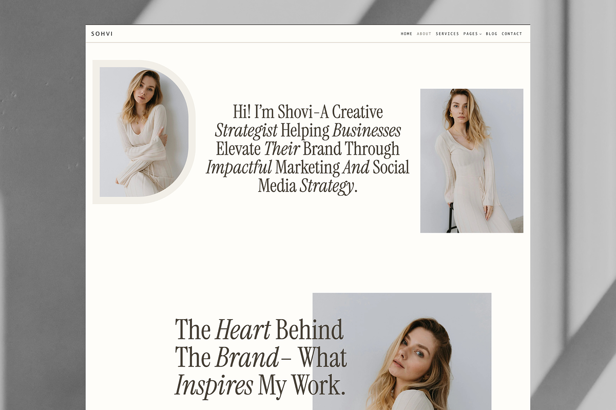 Minimal Portfolio Website Template preview 5