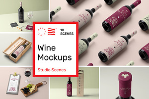 Studio Wine Mockups