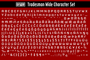 Tradesman Wide Family, a Sans Serif Font by GRYPE (Thumbnail 3 of 3)