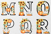 Floral Halloween Alphabet Letter, an Illustration by DreamCafeArt (Thumbnail 4 of 6)