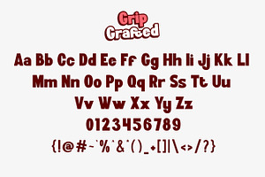 Grip Grafted - Thumbnails Font