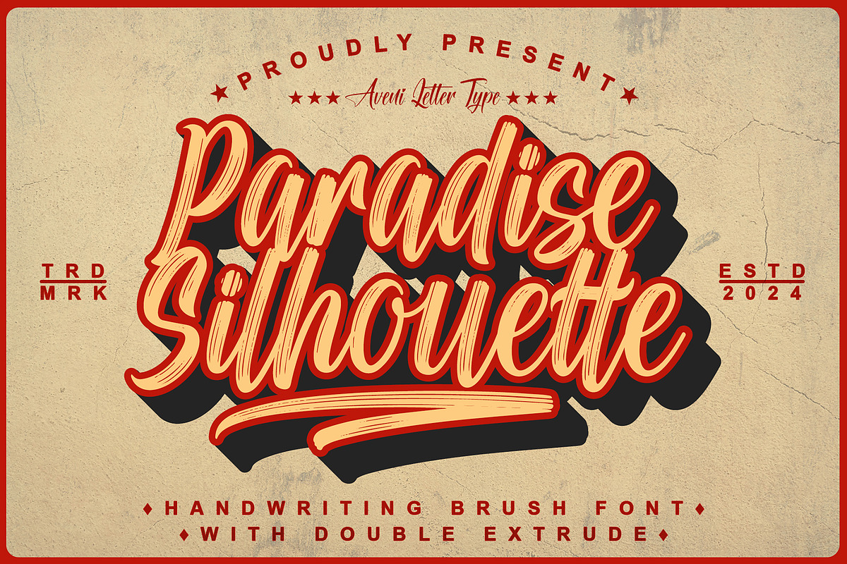 Paradise Silhouette | Handwritten, a Handwritten Font by Aveni Letter Type (Photo 1 of 11)