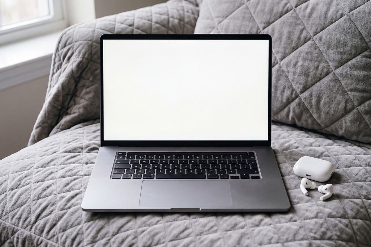 Elvora - Macbook Device Mockup, a Mac Mockup by Heinzel Std Mockup (Photo 3 of 6)