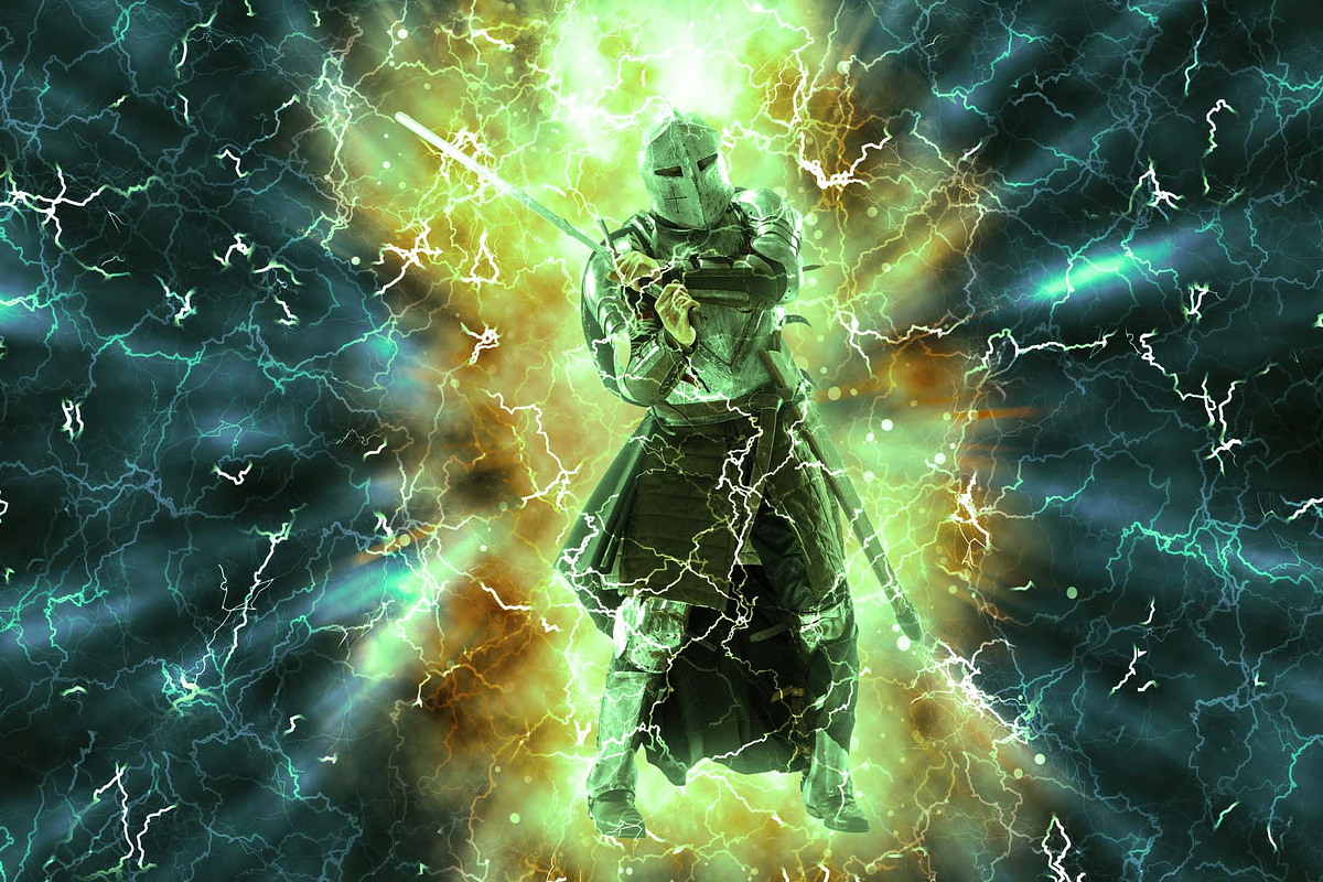 Thunder Burst Photoshop Action, an Action Add-On by MRI STUDIO (Photo 4 of 11)
