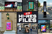 25 Street Billboards Mockups, a Product Mockup by Madebyvadim (Thumbnail 2 of 4)