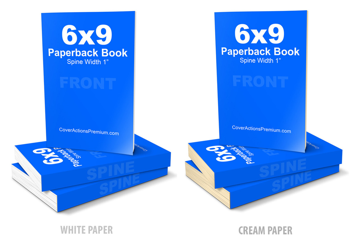6x9 Paperback Book Mockup -PS Action, a Print Template by Cover Actions Premium (Photo 2 of 6)