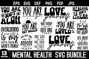 Mental health bundle, Positive svg, a Healthcare Illustration by Etcify (Thumbnail 1 of 3)