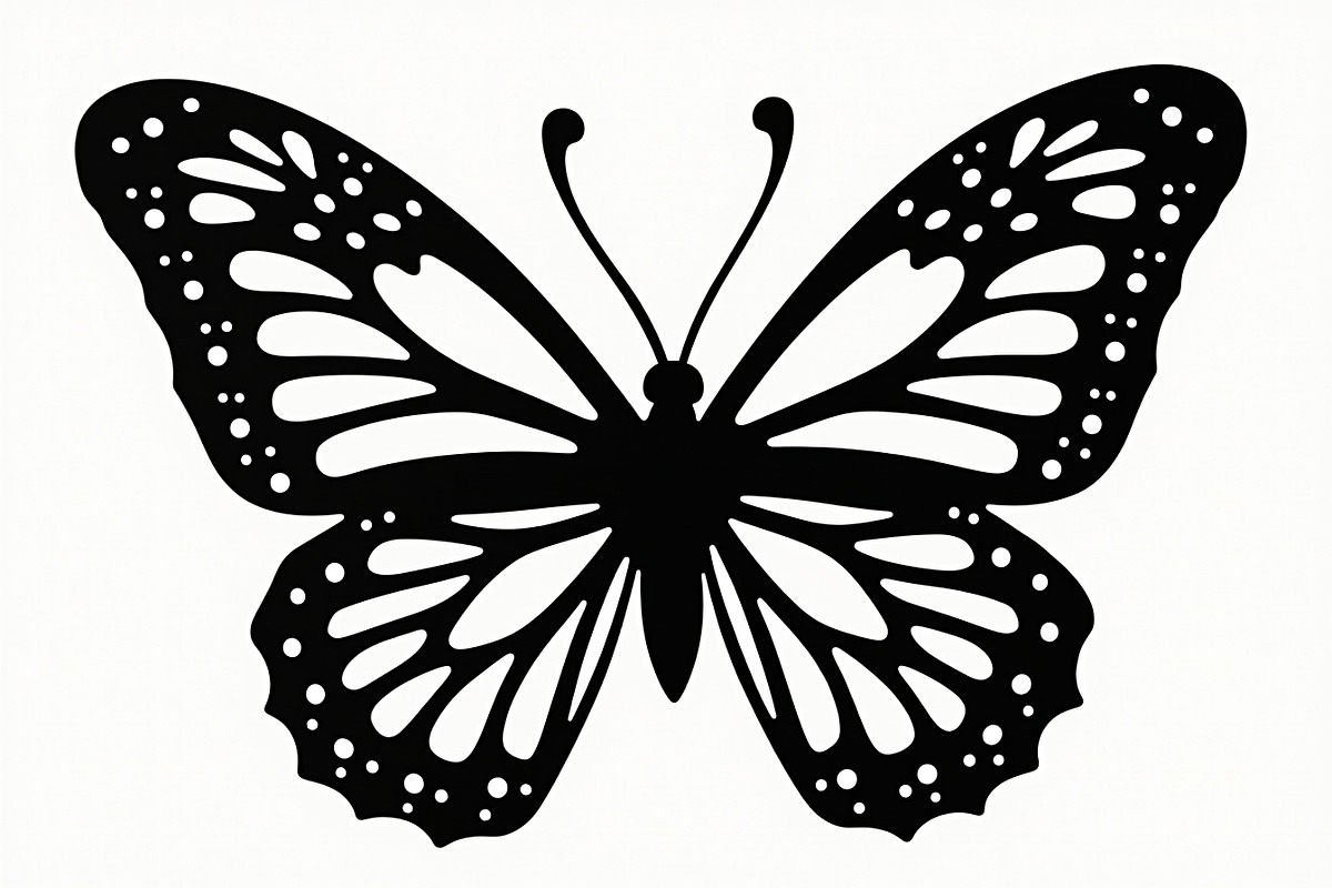 Flying Butterfly Vector Silhouette, an Illustration by Amazin_art (Photo 10 of 21)