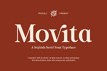 Movita Stylish Font Typeface