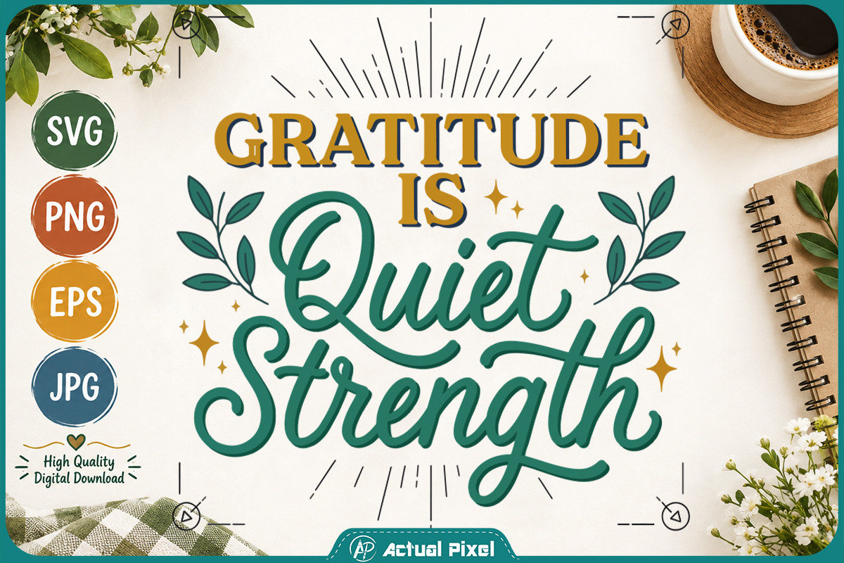 Gratitude Quotes Bundle, a Decorative Illustration by Actual Pixel (Photo 13 of 22)