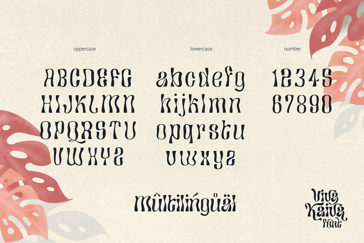 Viva Kaiva - Unique Psychedelic Font, a Sans Serif Font by creativemedialab (Photo 9 of 11)