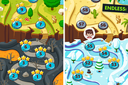 Wooden GUI and Game Level Map BUNDLE, an Illustration by wowu (Thumbnail 9 of 17)