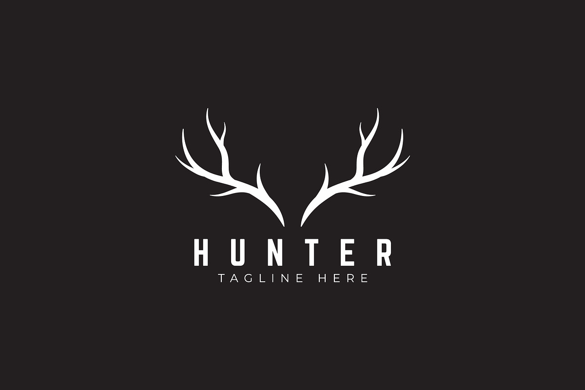 Horn Deer Antler Elk Vintage Logo, a Branding & Logo Template by Signatoro (Photo 2 of 2)