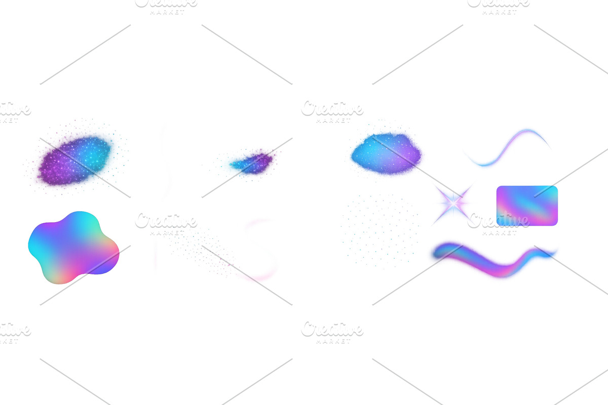 Colorful abstract shapes and designs, an Illustration by ZinetroN