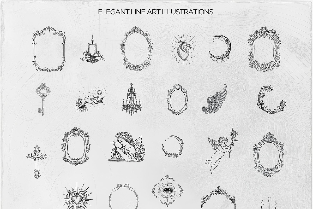 Beige Gothic - Elegance Collage Kit, an Object Graphic by Natali Batu (Photo 12 of 12)