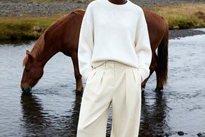 Woman in Minimalist Fashion & Horse, a Person Photo by Virgo Studio