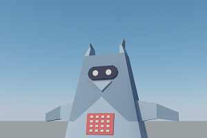 Low Poly Space Robot