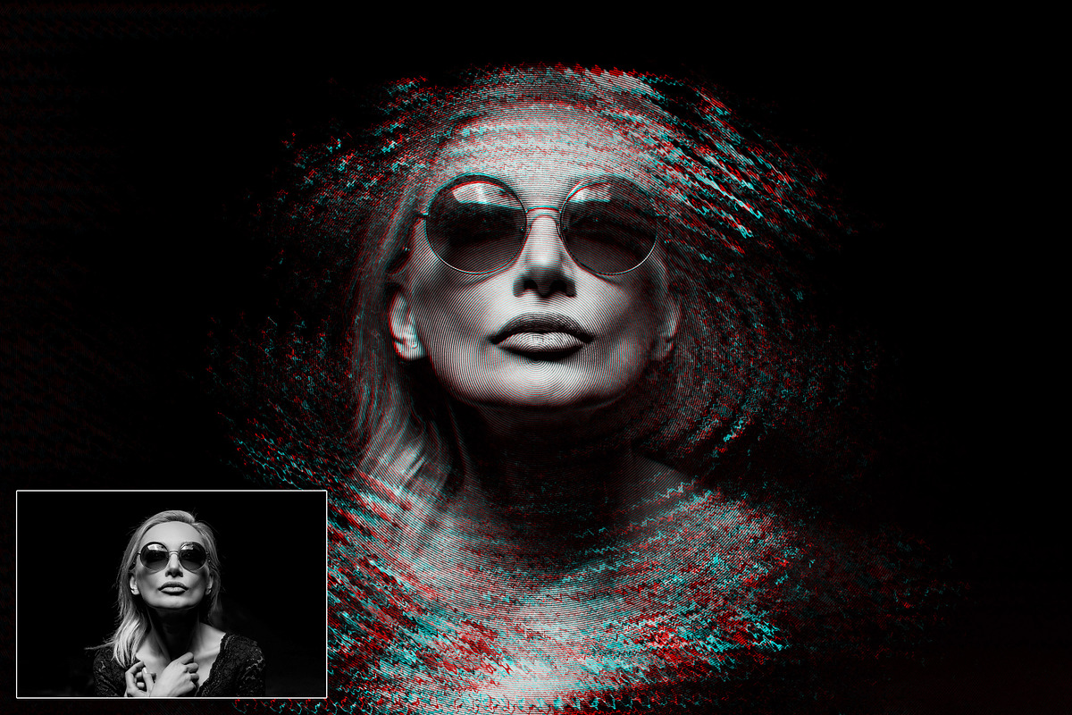 Glitch Circle Destroy Effect, an Action Add-On by liptouse (Photo 6 of 9)