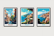 Famous Travel Places Poster Bundle, a Decorative Illustration by Genius Graph (Thumbnail 2 of 6)